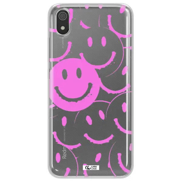 Smile Purple Xiaomi Redmi 7A Clear TPU Case