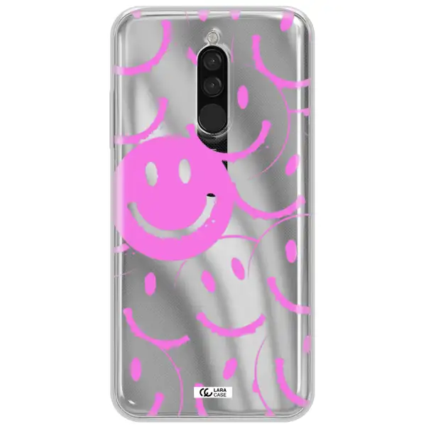 Smile Purple Xiaomi Redmi 8 Clear Tpu Case