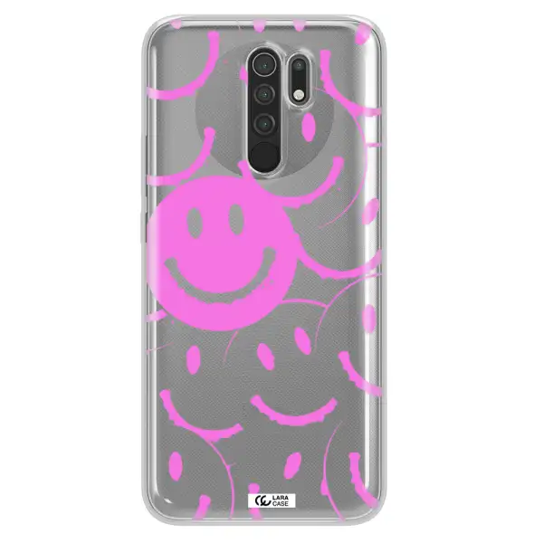 Smile Purple Xiaomi Redmi 9 Clear TPU Case