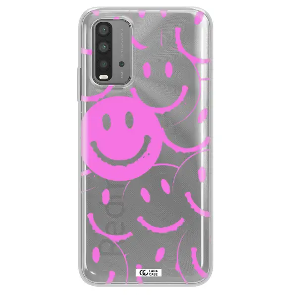 Smile Purple Xiaomi Redmi 9T Clear TPU Case