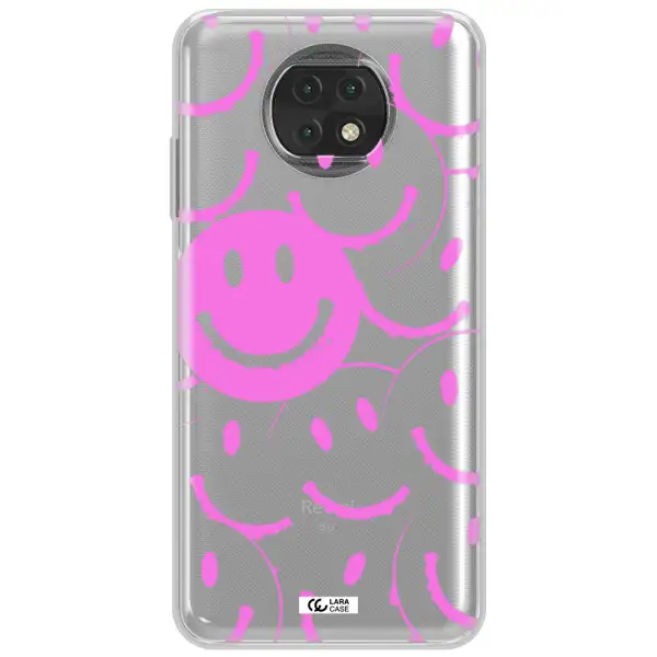 Smile Purple Xiaomi Redmi Note 9T Clear Tpu Case