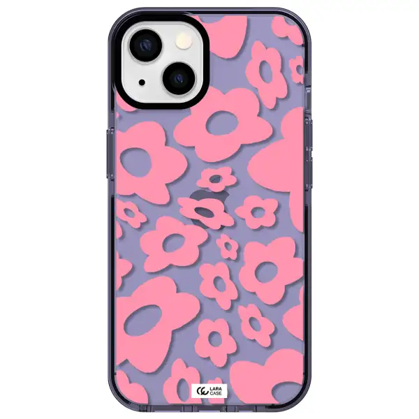 Five Petal Pink Flower Apple iPhone 13 impact Lilac Case