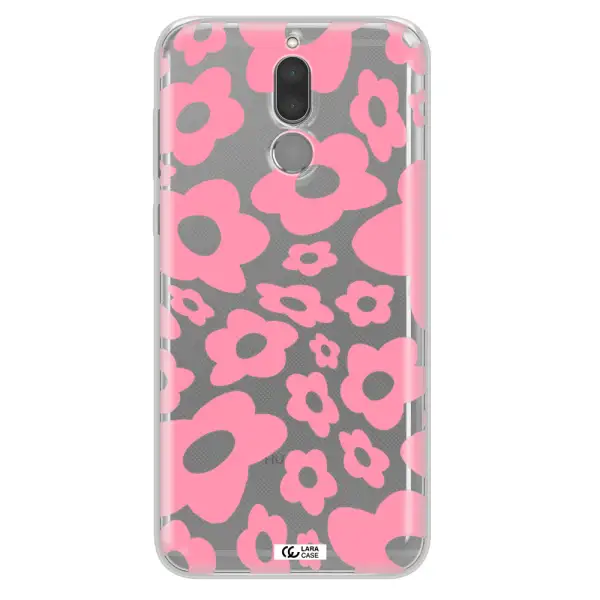 Five Petal Pink Flower Huawei Mate 10 Lite Clear TPU Case