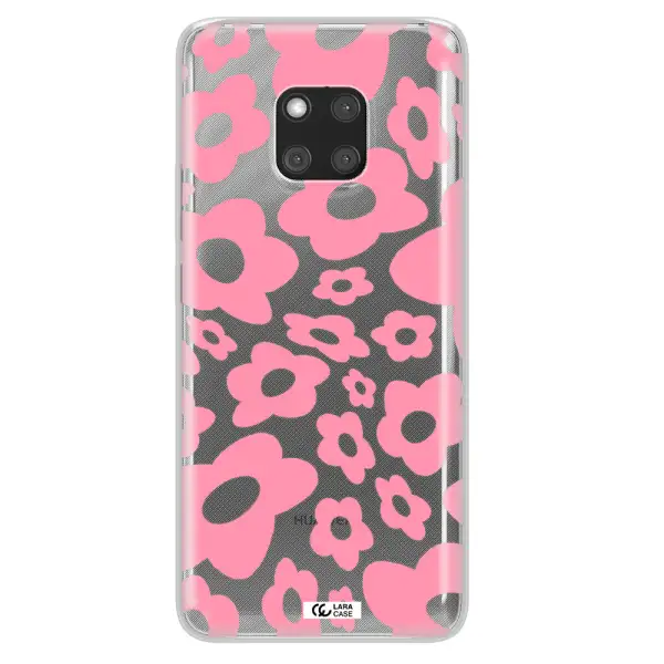 Five Petal Pink Flower Huawei Mate 20 Pro Clear TPU Case