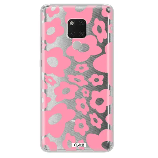 Five Petal Pink Flower Huawei Mate 20X Clear TPU Case