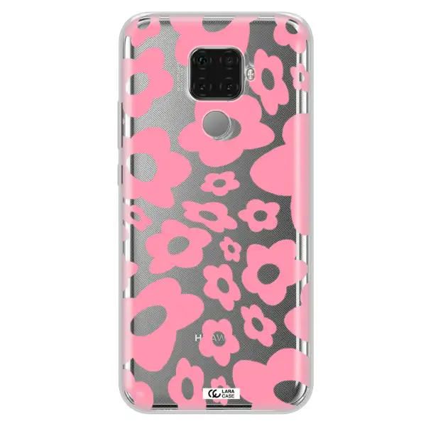 Five Petal Pink Flower Huawei Mate 30 Lite Clear TPU Case