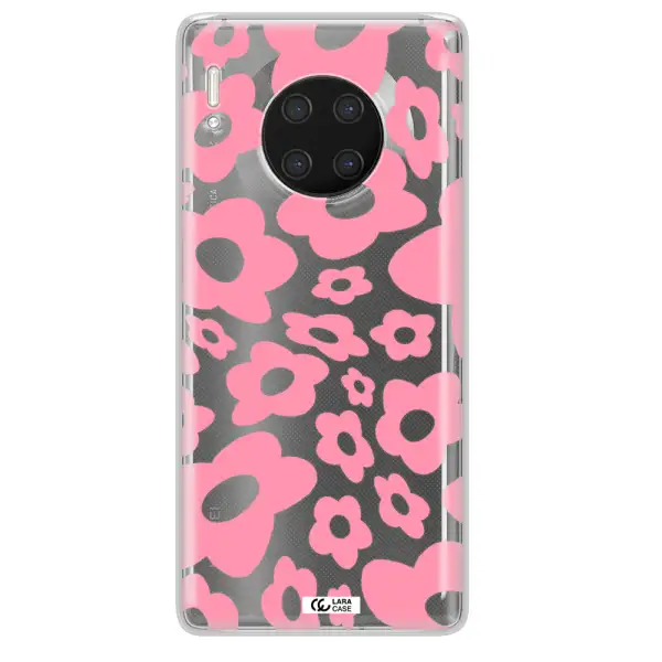 Five Petal Pink Flower Huawei Mate 30 Pro Clear TPU Case