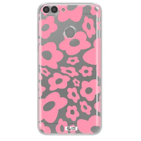 Five Petal Pink Flower Huawei P Smart Clear TPU Case