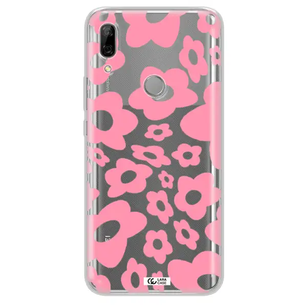 Five Petal Pink Flower Huawei P Smart Z Clear TPU Case