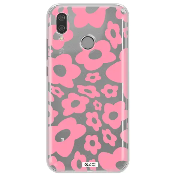 Five Petal Pink Flower Huawei P20 Lite Clear TPU Case