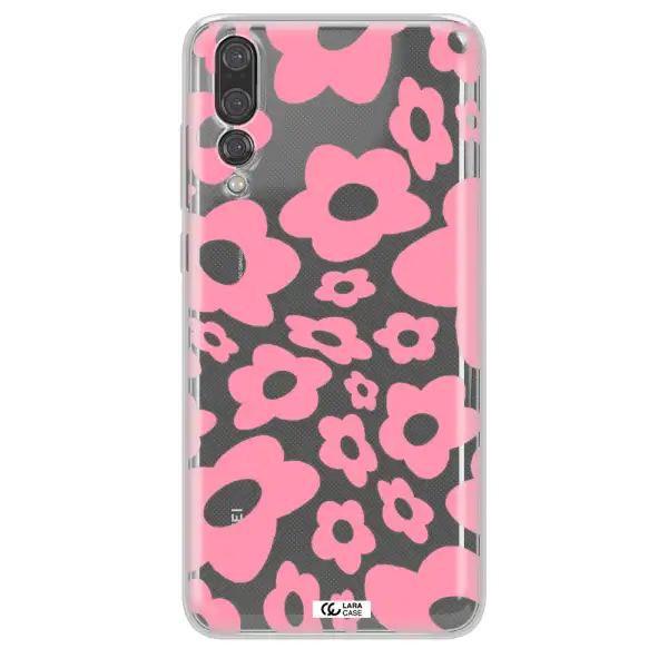 Five Petal Pink Flower Huawei P20 Pro Clear TPU Case