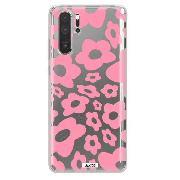 Five Petal Pink Flower Huawei P30 Pro Clear TPU Case