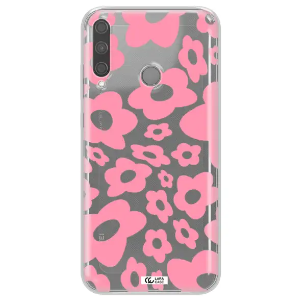 Five Petal Pink Flower Huawei P40 Lite E Clear TPU Case