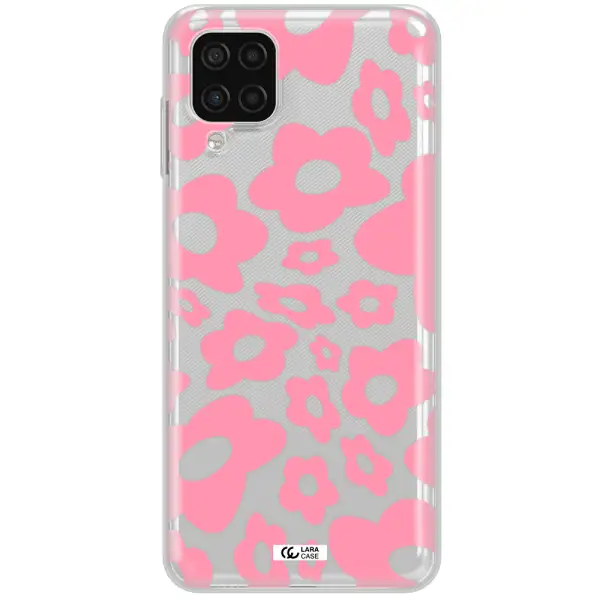 Five Petal Pink Flower Samsung A12 4g Clear TPU Case