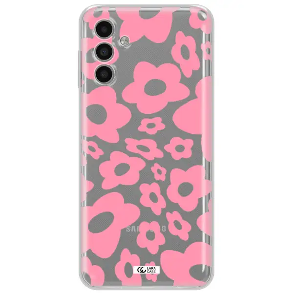 Five Petal Pink Flower Samsung A13 5G Clear Tpu Case