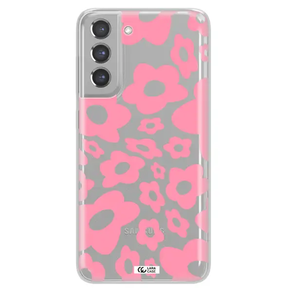 Five Petal Pink Flower Samsung A21 Fe Clear TPU Case