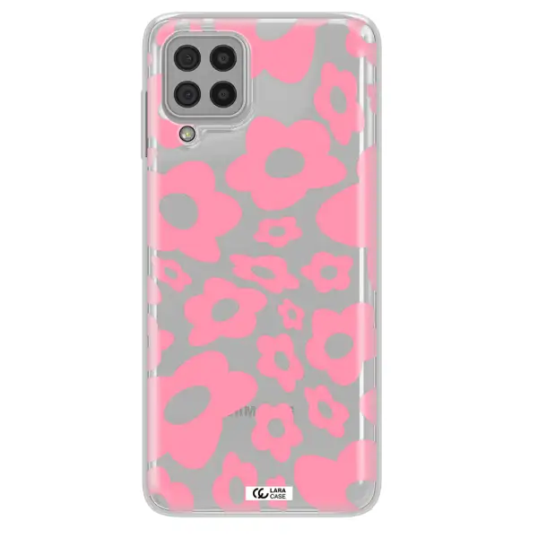 Five Petal Pink Flower Samsung A22 4g Clear TPU Case