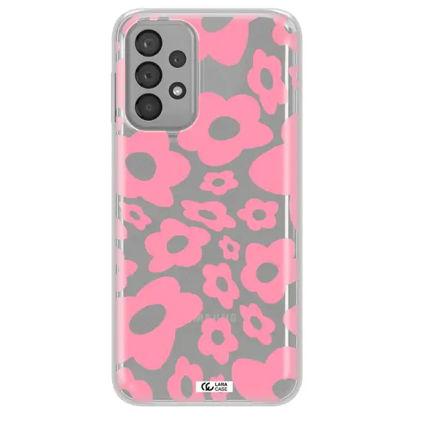 Five Petal Pink Flower Samsung A23 Clear TPU Case