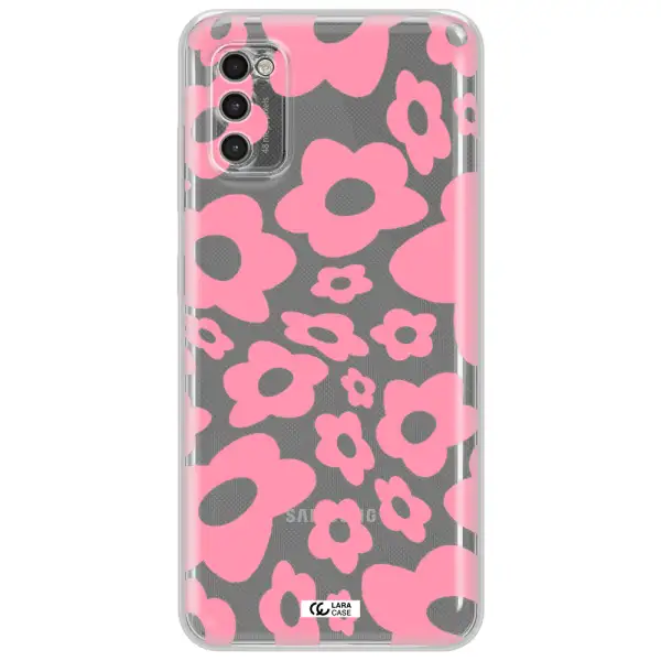 Five Petal Pink Flower Samsung A41 Clear Tpu Case