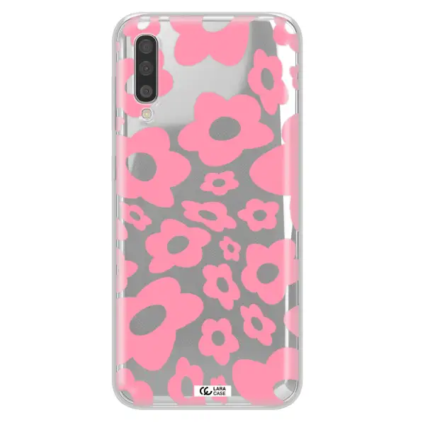 Five Petal Pink Flower Samsung A50S Clear Tpu Case