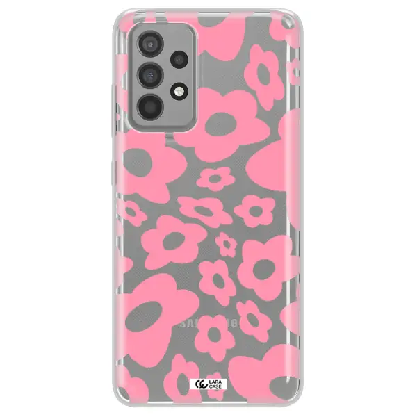 Five Petal Pink Flower Samsung A52 Clear TPU Case