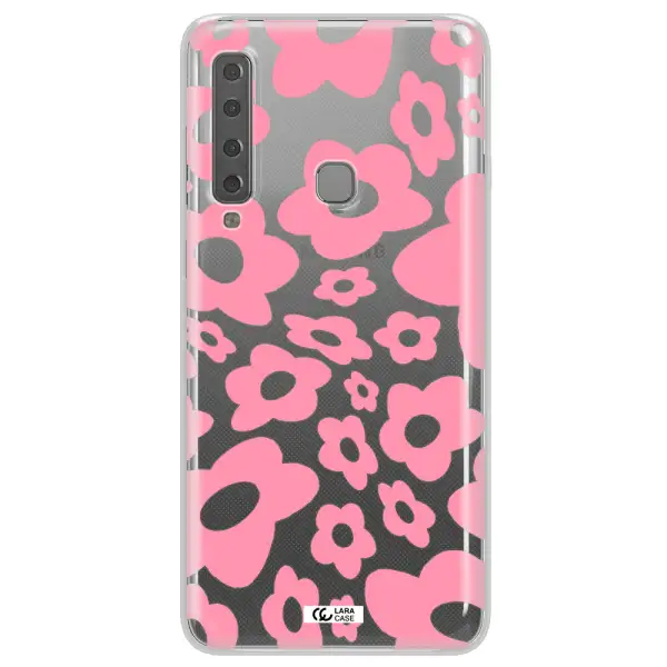Five Petal Pink Flower Samsung A9 2018 Clear TPU Case