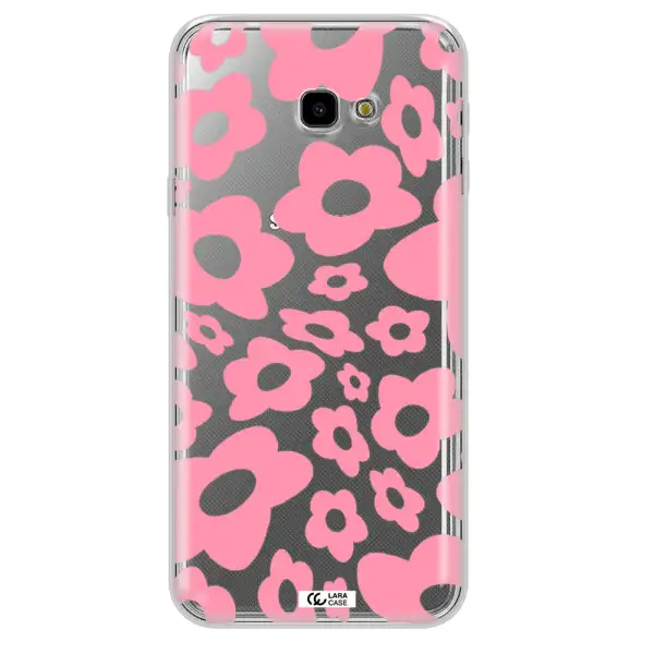 Five Petal Pink Flower Samsung J4 Plus Clear TPU Case