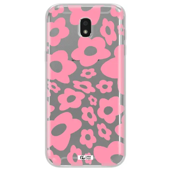 Five Petal Pink Flower Samsung J5 2017 Clear TPU Case