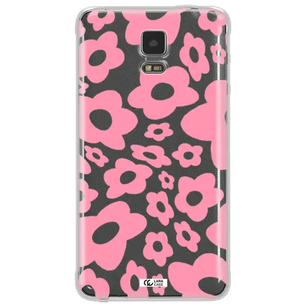 Five Petal Pink Flower Samsung Note 4 Clear TPU Case