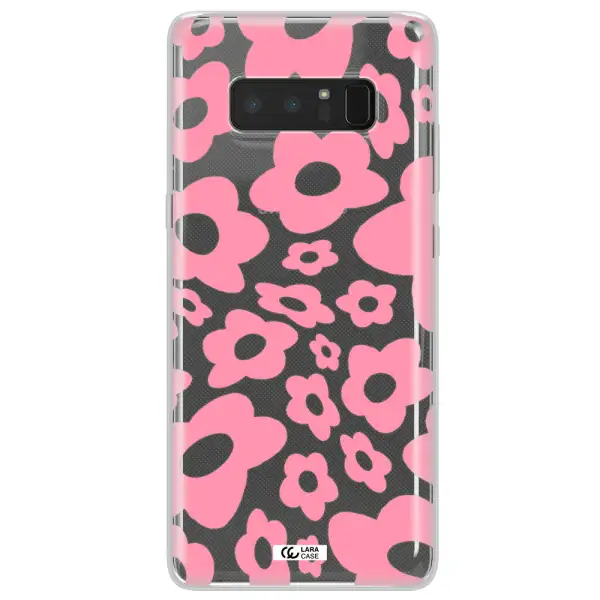 Five Petal Pink Flower Samsung Note 8 Clear TPU Case