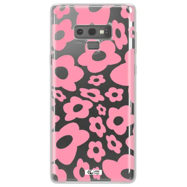 Five Petal Pink Flower Samsung Note 9 Clear TPU Case