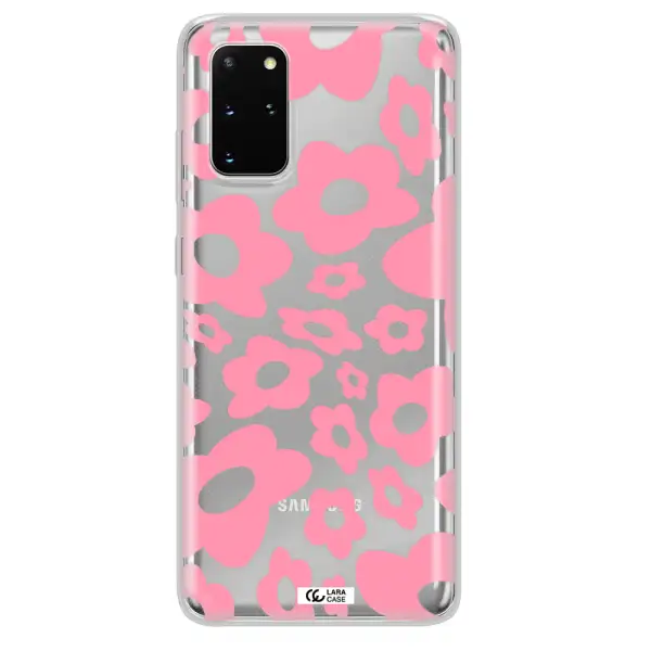 Five Petal Pink Flower Samsung S 20 Plus Clear TPU Case
