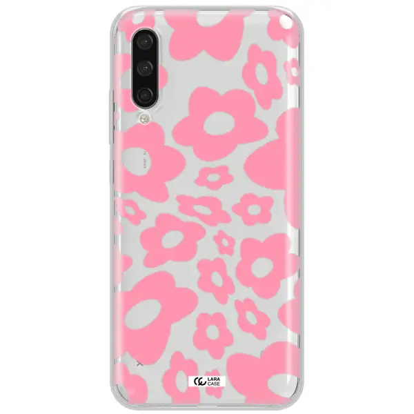 Five Petal Pink Flower Xiaomi Mi A3 Clear Tpu Case