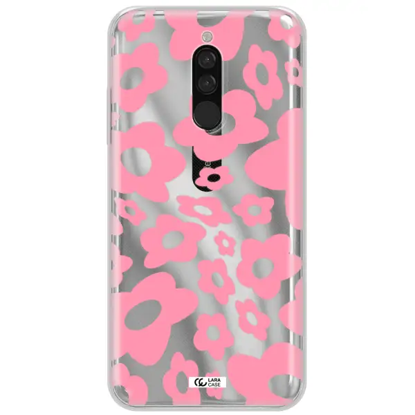 Five Petal Pink Flower Xiaomi Redmi 8 Clear Tpu Case