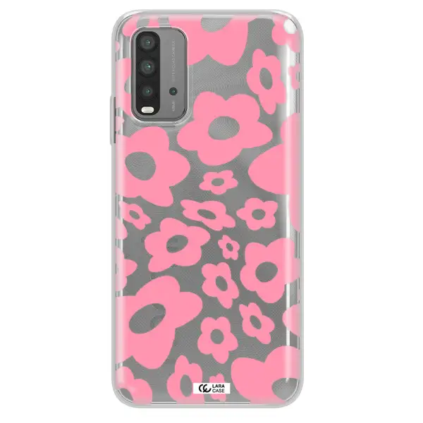 Five Petal Pink Flower Xiaomi Redmi 9T Clear TPU Case