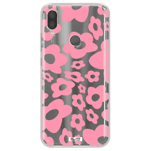 Five Petal Pink Flower Xiaomi Redmi Note 7 Clear TPU Case