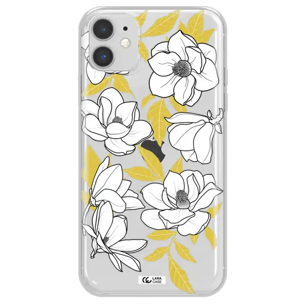 White Quince Flower Apple iPhone 11 Clear TPU Case