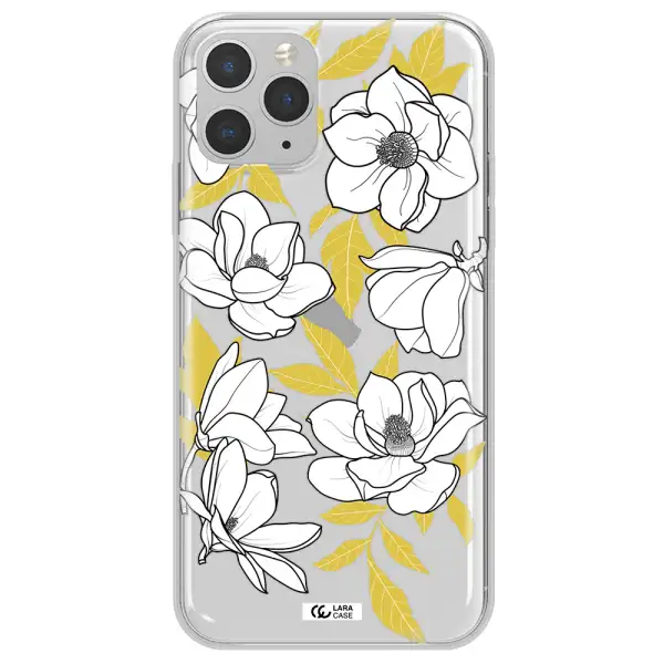 White Quince Flower Apple iPhone 11 pro Clear TPU Case
