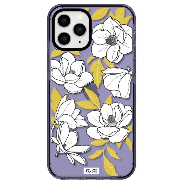 White Quince Flower Apple iPhone 11 pro max impact Lilac Case
