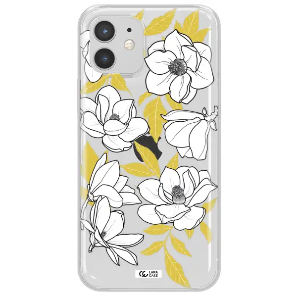 White Quince Flower Apple iPhone 12 mini Clear TPU Case