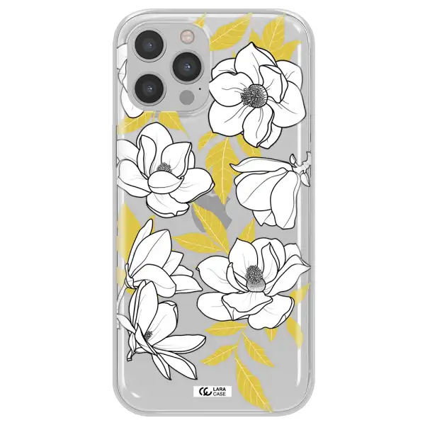 White Quince Flower Apple iPhone 12 pro Clear TPU Case
