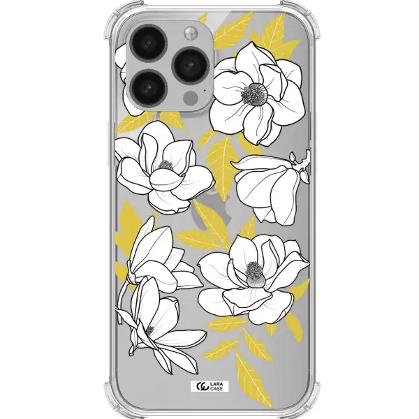 White Quince Flower Apple iPhone 13 Pro Clear PC Case