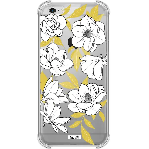 White Quince Flower Apple iPhone 6 plus Clear PC Case