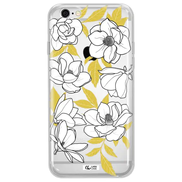White Quince Flower Apple iPhone 6 plus Clear TPU Case