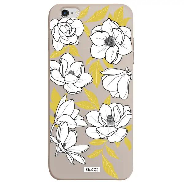White Quince Flower Apple iPhone 6 plus Silicone Stone Case
