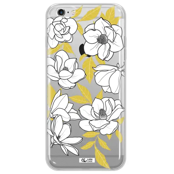 White Quince Flower Apple iPhone 6 s plus Clear TPU Case