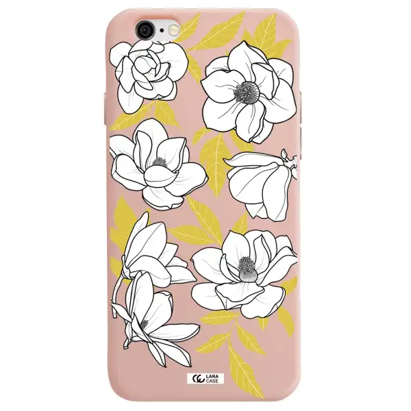 White Quince Flower Apple iPhone 6 Silicone pastel pink Case
