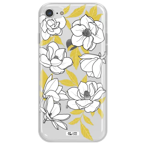 White Quince Flower Apple iPhone 7 Clear TPU Case