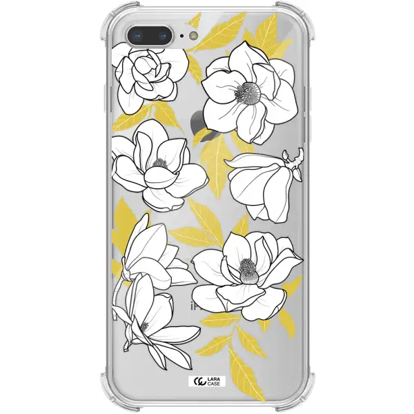 White Quince Flower Apple iPhone 7 plus Clear PC Case