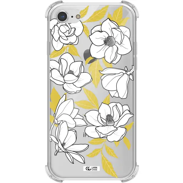 White Quince Flower Apple iPhone 8 Clear PC Case